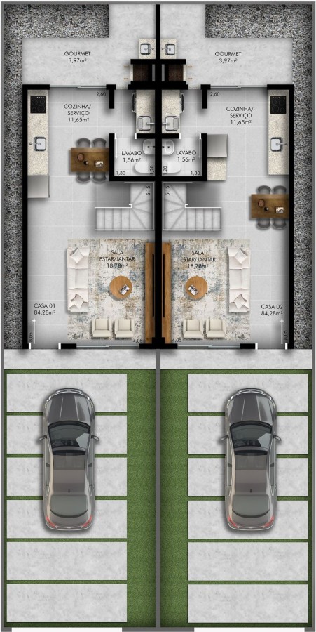 Sobrado, 2 quartos - Foto 20